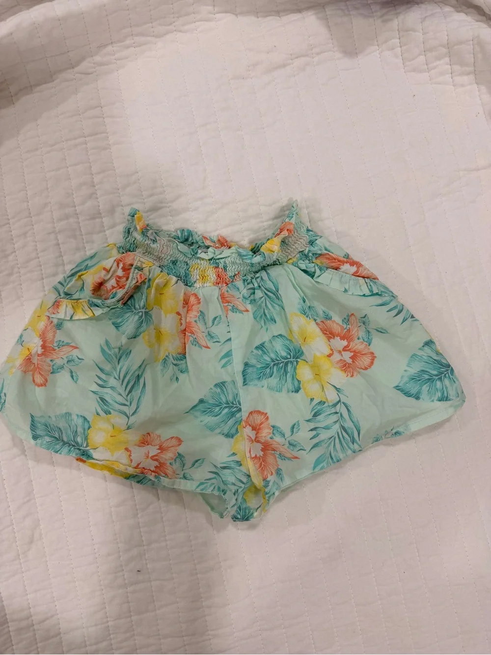 Janie and Jack Mint Floral Two-Piece Matching Set